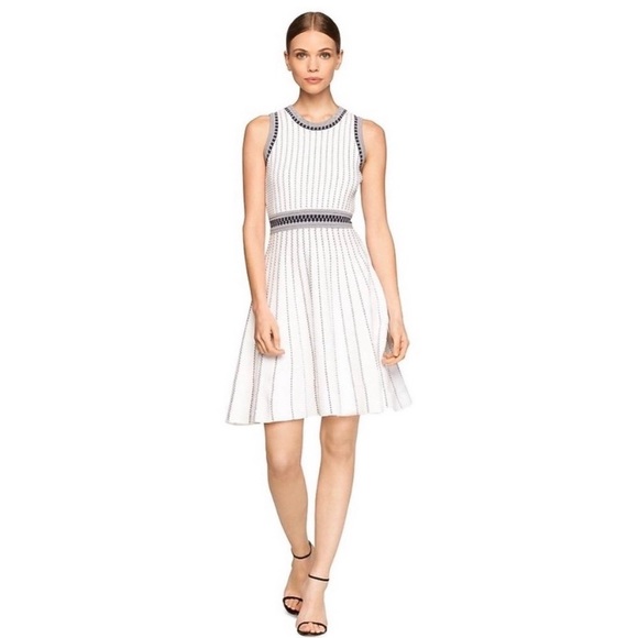 Dresses & Skirts - MILLY dress, size P (x-small/small), white/navy blue striped, pre-owned